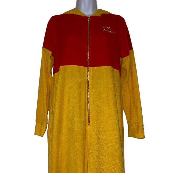 Disney Winnie the Pooh Pajamas Womens M 8 10 Oh Bother Unionsuit Costume Soft - Picture 2 of 9